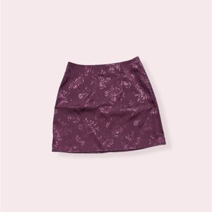 Urban Renewal Remnants Jacquard Mini Skirt in Purple